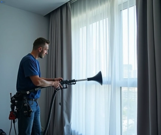 Professional curtain stain removal process equipment Matty Curtain Cleaning newtown-vic