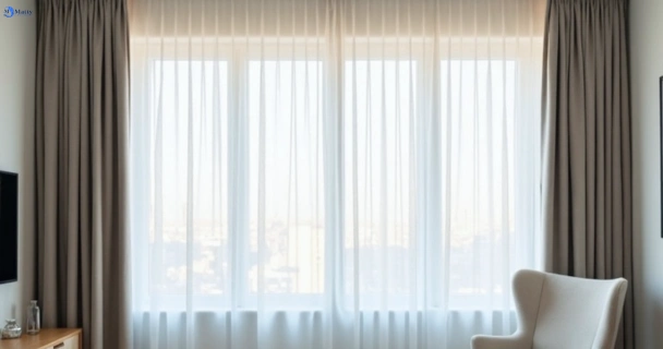 Freshly steam cleaned curtains in newtown-vic QLD